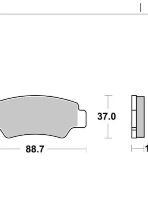 Handgemaakt MOTO MASTER - 82521 - Brake Pads - Nitro