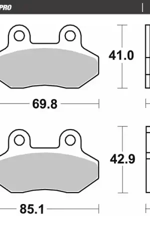 MOTO MASTER - 416504 - Brake Pads - Roadpro Ceramic Gereduceerde Prijs