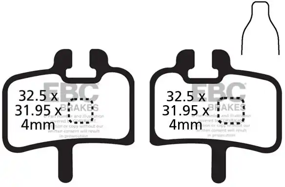EBC - CFA277 - Brake Pads - Trekking Formula Rechtstreeks Van De Fabrikant