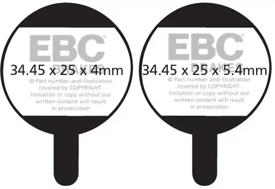 Hoge Kwaliteit EBC - CFA378 GREEN TREKKING FORMULA MTB PADS - Brake Pads - Geschikt voor mountainbikes