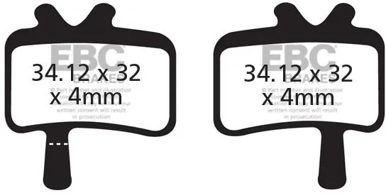 EBC - CFA394R - Brake Pads - Red Downhill Race Lage Prijs