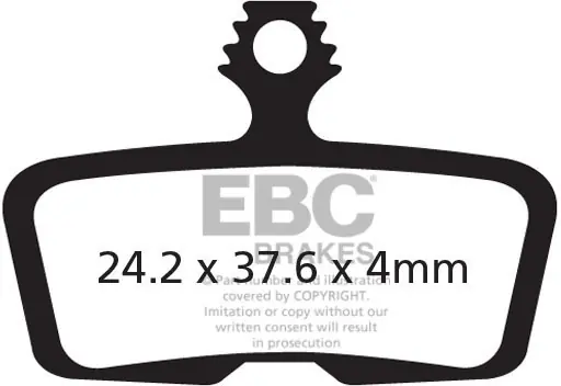 EBC - CFA616HH GOLD SINTERED LONGLIFE MTB PADS - Brake Pads - Langdurige kwaliteit Budget
