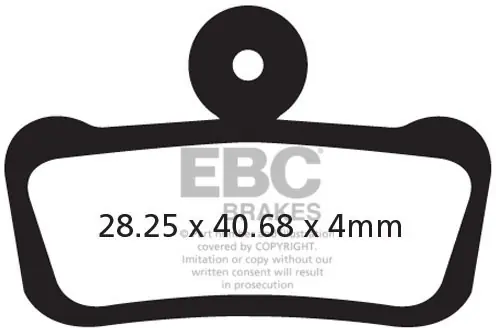 Populair EBC - CFA633HH GOLD SINTERED LONGLIFE MTB PADS - Brake Pads - Langdurige prestaties