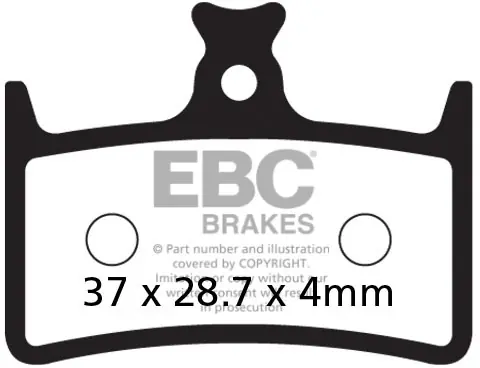 EBC - CFA647 MTB PADS - Brake Pads - Compatibiliteit: Universeel Gratis Verzending