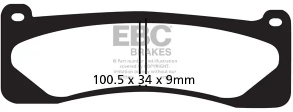 EBC - EPFA263HH - Brake Pads - EXTREME PRO HH Geld-Terug-Garantie
