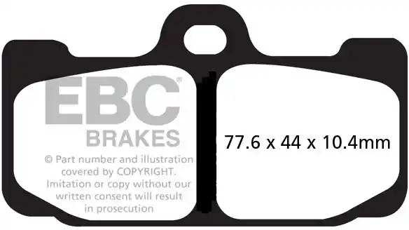 EBC - EPFA295HH EXTREME PRO - Brake Pads - Hoge prestaties Nieuw