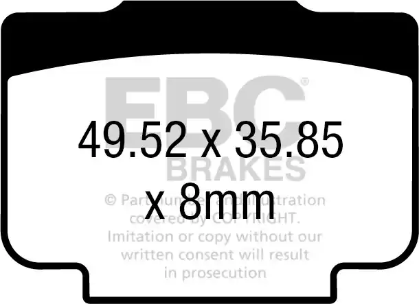 Nieuw Model EBC - EPFA730HH EXTREME PRO SINTER BRAKE PADS - Brake Pads - Hoge prestaties