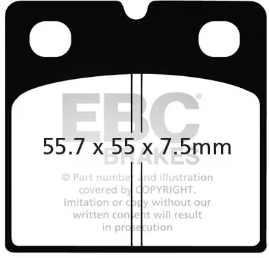 EBC - FA019 - Brake Pads - Organic Express Levering