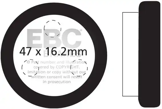 EBC - FA021R - Brake Pads - Sintered R Laatste Versie