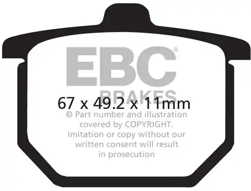 EBC - FA 29V - Brake Pads - Semi-sintered In De Mode