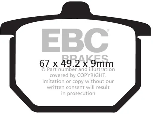 EBC - FA031 - Brake Pads - Organisch Luxe
