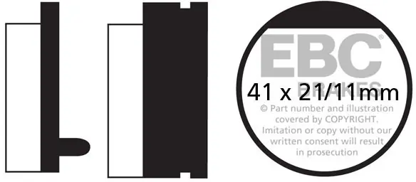 Merkproduct EBC - FA052 - Brake Pads - Organisch