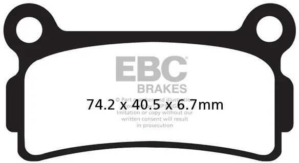 Express Levering EBC - FA164 - Brake Pads - Organisch