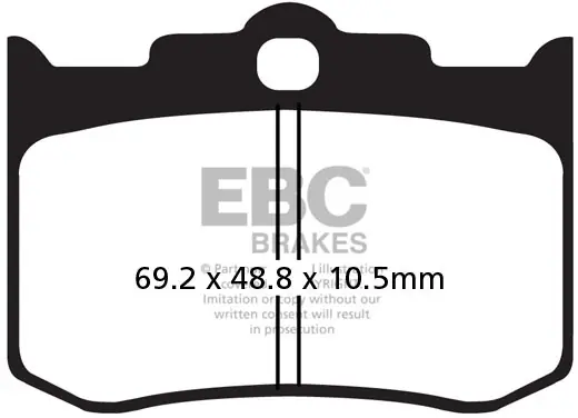 EBC - FA216/2HH - Brake Pads - Sintered Sportbike Hoge Kwaliteit