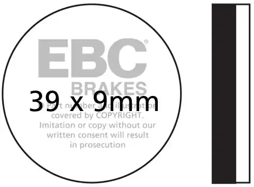 EBC - FA100 - Brake Pads - Organic Snelle Levering