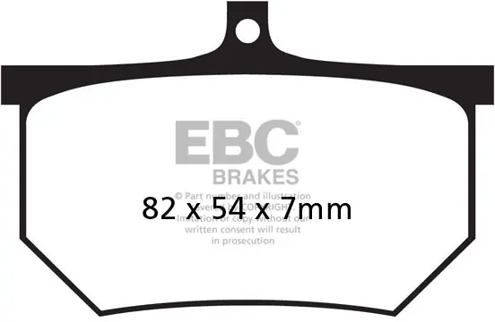 Gratis Verzending EBC - FA107/2A - Brake Pads - Organisch