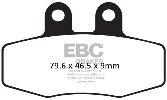 EBC - FA132R SINTERED R BRAKE PADS - Brake Pads - Hoge remkracht Superprijs