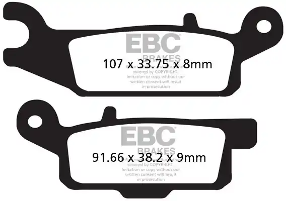 Gereduceerde Prijs EBC - FA446R - Brake Pads - Sintered R
