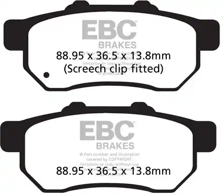 EBC - FA479TT - Brake Pads - Organisch Populair
