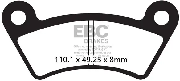 EBC - FA482TT - Brake Pads - Organic Remblokken Beperkte Voorraad