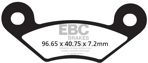 Voordeelprijs EBC - FA483TT - Brake Pads - Organic