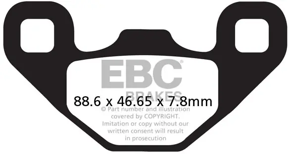 Groothandel EBC - FA489R - Brake Pads - Sintered R