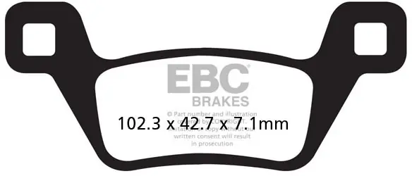 EBC - FA600/2R - Brake Pads - Sintered R Hoge Kwaliteit