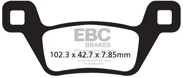 Voordeelprijs EBC - FA600TT - Brake Pads - Organic