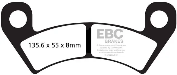 EBC - FA610R SINTERED R BRAKE PADS - Brake Pads - Hoogwaardige remvoering Koopje