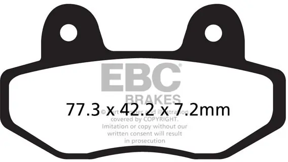 EBC - FA622R - Brake Pads - Sintered R Finale Uitverkoop