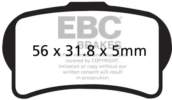 Meest Verkocht EBC - FA644TT - Brake Pads - Organisch