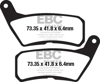 Merkproduct EBC - FA654 - Brake Pads - Organisch