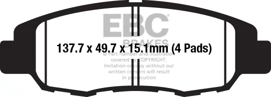 EBC - FA669/4 - Brake Pads - Organisch Favoriet