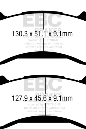 EBC - FA731R SINTERED R DISC PAD SET - Remblokken - Hoge kwaliteit Koopje