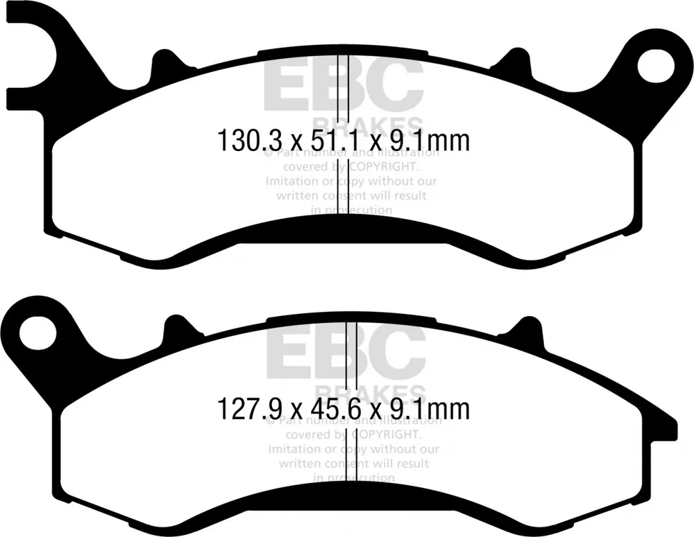 EBC - FA731R SINTERED R DISC PAD SET - Remblokken - Hoge kwaliteit Koopje