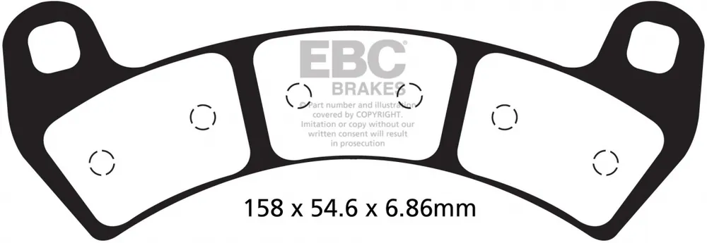 Groothandel EBC - FA680R SINTERED R BRAKE PADS - Brake Pads - Sintered