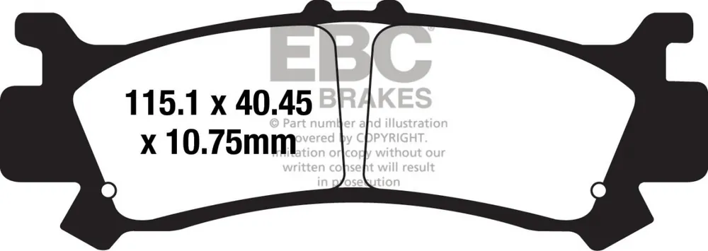 EBC - FA701R - Brake Pads - Sintered R Remblokken Betaalbaar