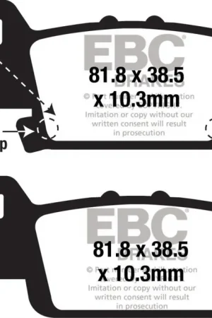 EBC - FA704R - Brake Pads - Sintered R Snelle Levering