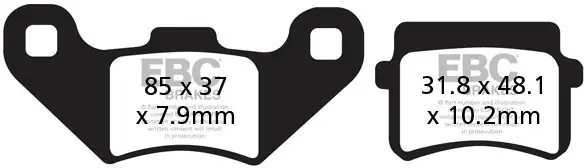 Beperkte Voorraad EBC - SFAC416 - Brake Pads - Carbon