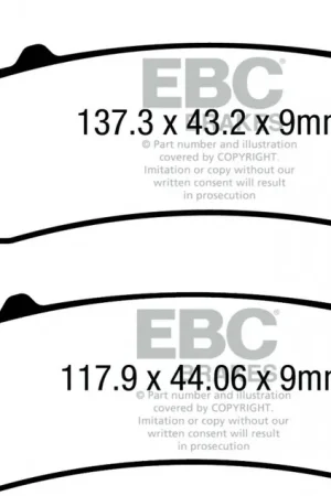 Meest Verkocht EBC - SFAC727 - Brake Pads - Carbon Scooter Pads
