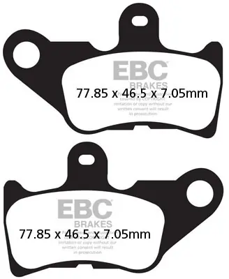 Ambachtelijk EBC - SFA336 - Brake Pads - Organic Scooter