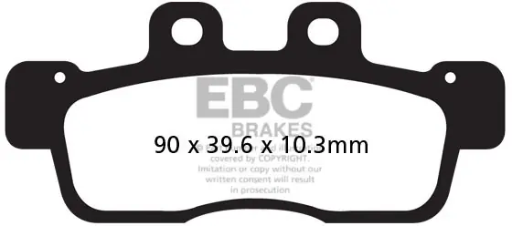 EBC - SFA632 - Brake Pads - Organische samenstelling Nieuw Model