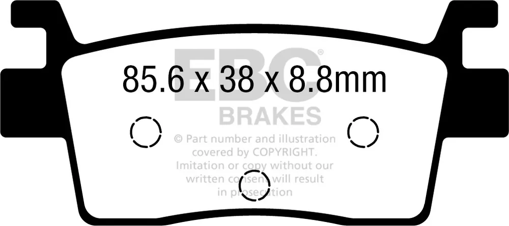 EBC - SXR739HH - Brake Pads - Sintered Disc Pad Set Seizoensaanbieding