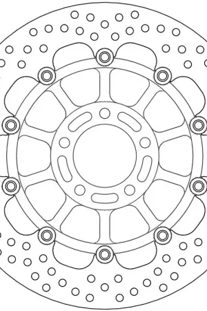 Merkproduct MOTO MASTER - 113126 - Brake Discs - HALO FLOAT ALU OFFS. DISC 310