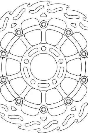 MOTO MASTER - 113006 - Brake Discs - Flame Float Alu Disc 310 Bestseller