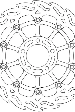MOTO MASTER - 113025 - Brake Discs - Flame Float Alu Disc 310 Direct Verzonden