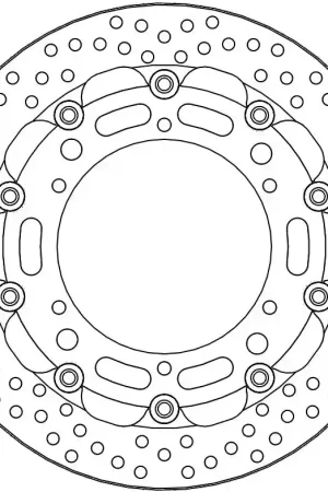 MOTO MASTER - HALO 5,5MM RACING SERIES - Brake Discs - FLOATING ALU DISC 300 Rechtstreeks Van De Fabrikant