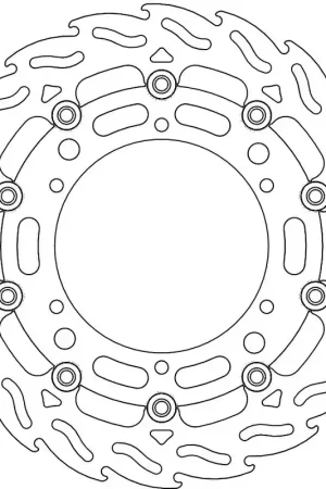 MOTO MASTER - 112039 - Brake Discs - FLAME FLOATING ALU DISC 300 Nieuw