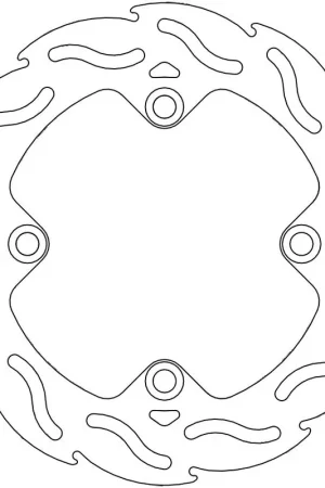 Professioneel MOTO MASTER - 110206 - Brake Discs - Flame Fixed Disc 220