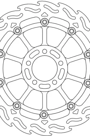 MOTO MASTER - 113024 - Brake Discs - Flame Float Alu Disc 320 Weekendaanbieding